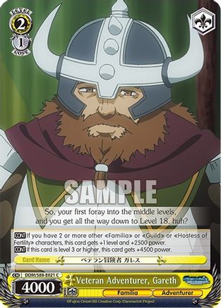 Image of Veteran Adventurer, Gareth (DDM/S88-E021 C) - Is it Wrong to Try to Pick Up Girls in a Dungeon?