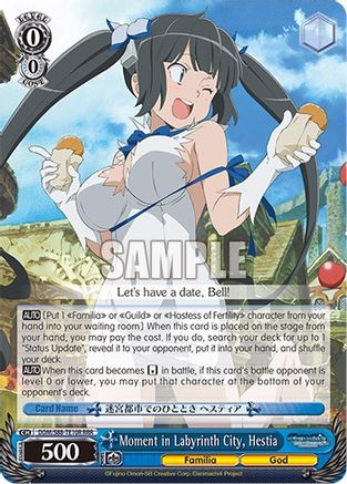 Image of Moment in Labyrinth City, Hestia (RRR) (DDM/S88-TE10R RRR) - Is it Wrong to Try to Pick Up Girls in a Dungeon?