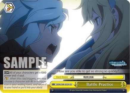 Image of Battle Practice (DDM/S88-E024 CR) - Is it Wrong to Try to Pick Up Girls in a Dungeon?