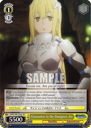 Image of Encounter in the Dungeon, Ais (DDM/S88-TE05 TD) - Is it Wrong to Try to Pick Up Girls in a Dungeon?