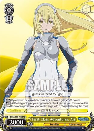 Image of First Class Adventurer, Ais (DDM/S88-TE02 TD) - Is it Wrong to Try to Pick Up Girls in a Dungeon?