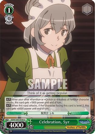 Image of Celebration, Syr (DDM/S88-E036 U) - Is it Wrong to Try to Pick Up Girls in a Dungeon?