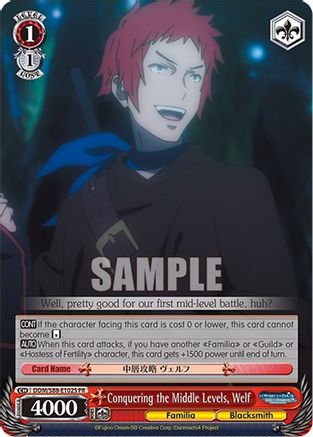 Image of Conquering the Middle Levels, Welf (Foil) (DDM/S88-E102S PR) - Is it Wrong to Try to Pick Up Girls in a Dungeon?