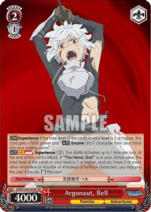 Image of Argonaut, Bell (DDM/S88-E049 RR) - Is it Wrong to Try to Pick Up Girls in a Dungeon?