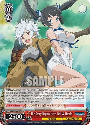 Image of The Story Begins Here, Bell & Hestia (DDM/S88-E050 R) - Is it Wrong to Try to Pick Up Girls in a Dungeon?