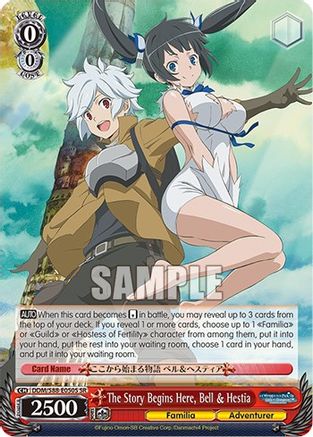 Image of The Story Begins Here, Bell & Hestia (SR) (DDM/S88-E050S SR) - Is it Wrong to Try to Pick Up Girls in a Dungeon?