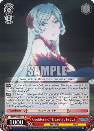 Image of Goddess of Beauty, Freya (DDM/S88-E061 C) - Is it Wrong to Try to Pick Up Girls in a Dungeon?