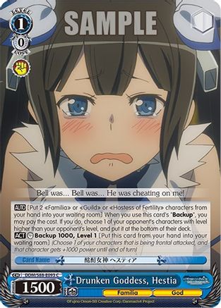 Image of Drunken Goddess, Hestia (DDM/S88-E093 C) - Is it Wrong to Try to Pick Up Girls in a Dungeon?