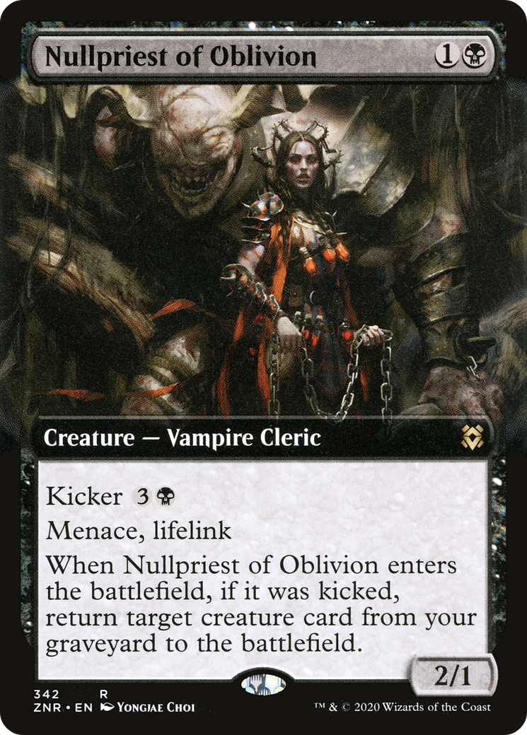 Image of Nullpriest of Oblivion (Extended Art) (ZNR-342) - Zendikar Rising: (Extended Art)