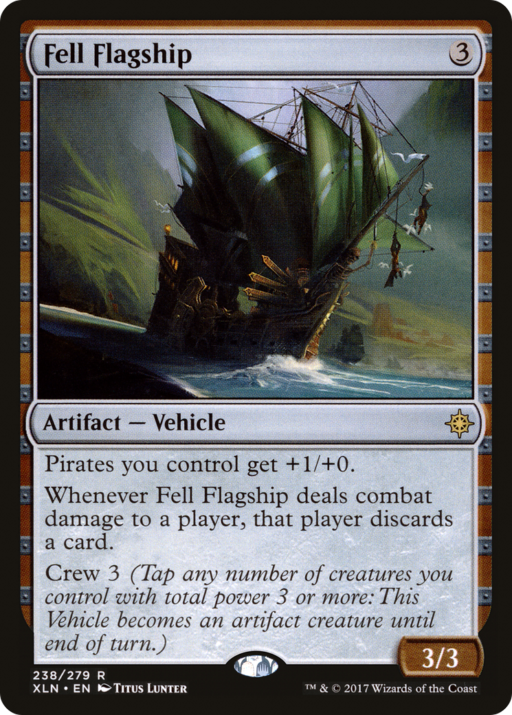 Image of Fell Flagship (XLN-238) - Ixalan Foil