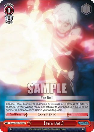 Image of Fire Bolt (DDM/S88-E068 U) - Is it Wrong to Try to Pick Up Girls in a Dungeon?
