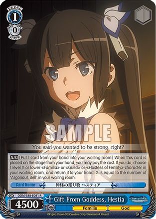 Image of Gift From Goddess, Hestia (DDM/S88-E081 R) - Is it Wrong to Try to Pick Up Girls in a Dungeon?
