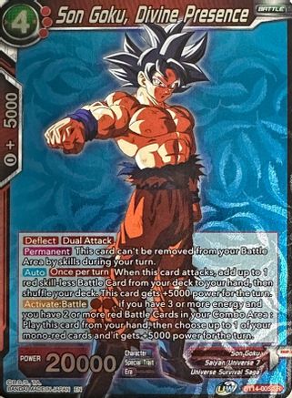 Image of Son Goku, Divine Presence (Summer 2022 Regional Alt-Art Set) (BT14-005) - Promotion Cards Foil
