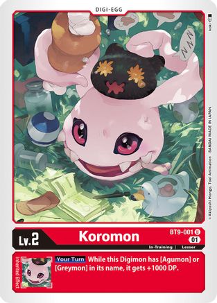 Image of Koromon (BT9-001) - X Record