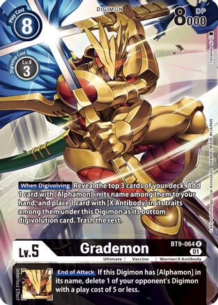 Image of Grademon (Alternate Art) (BT9-064) - X Record Foil