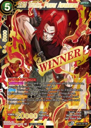 Image of SSG Trunks, Power Awakened (Winner Stamped) (BT16-107) - Tournament Promotion Cards Foil