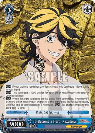 Image of To Become a Hero, Kazutora (TRV/S92-E089 U) - Tokyo Revengers