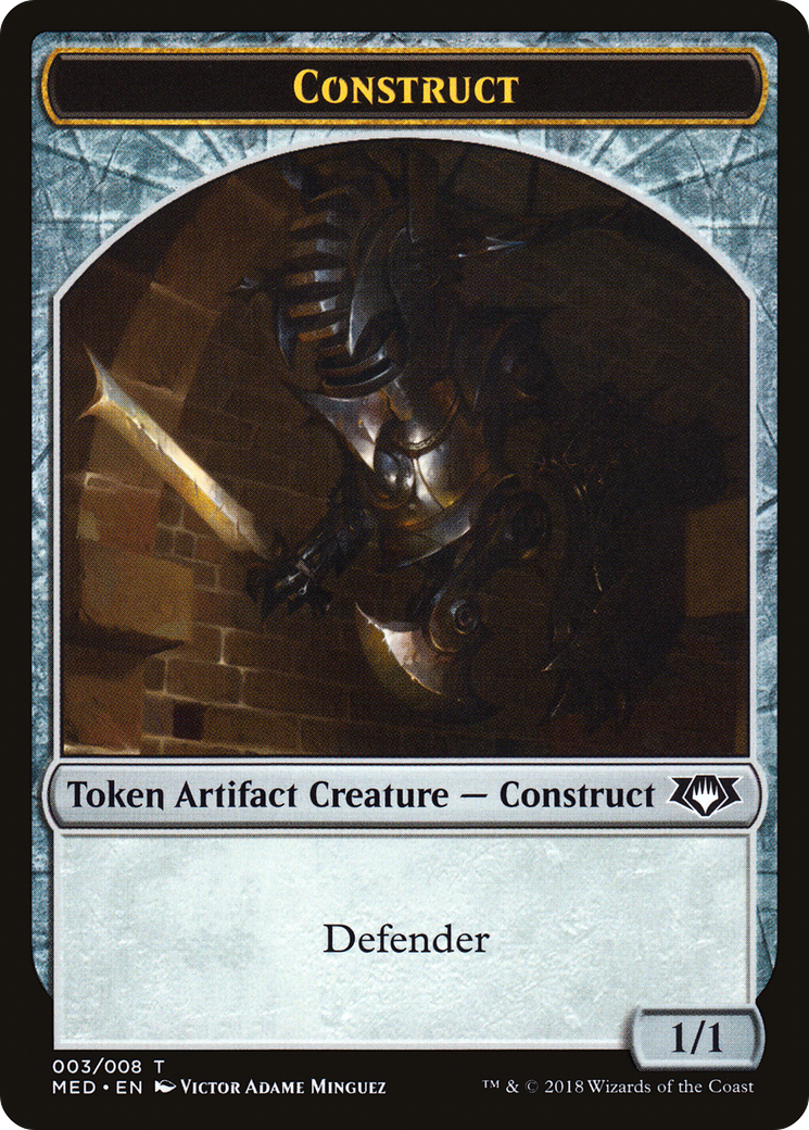 Image of Construct Token (003) (MED-003) - Mythic Edition Tokens