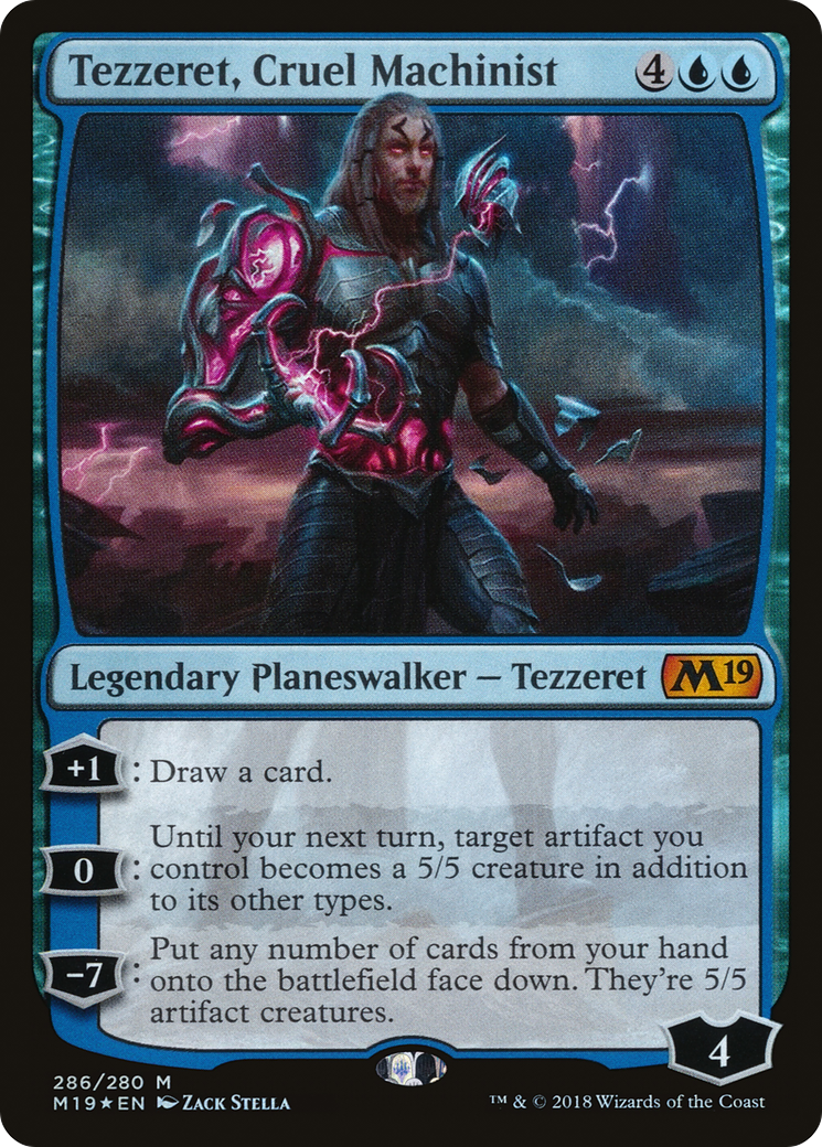 Image of Tezzeret, Cruel Machinist (M19-286) - Core Set 2019 Foil