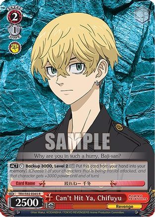 Image of Can't Hit Ya, Chifuyu (TRV/S92-E045 R) - Tokyo Revengers