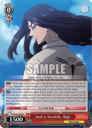 Image of Just a Scratch, Baji (TRV/S92-E039 R) - Tokyo Revengers