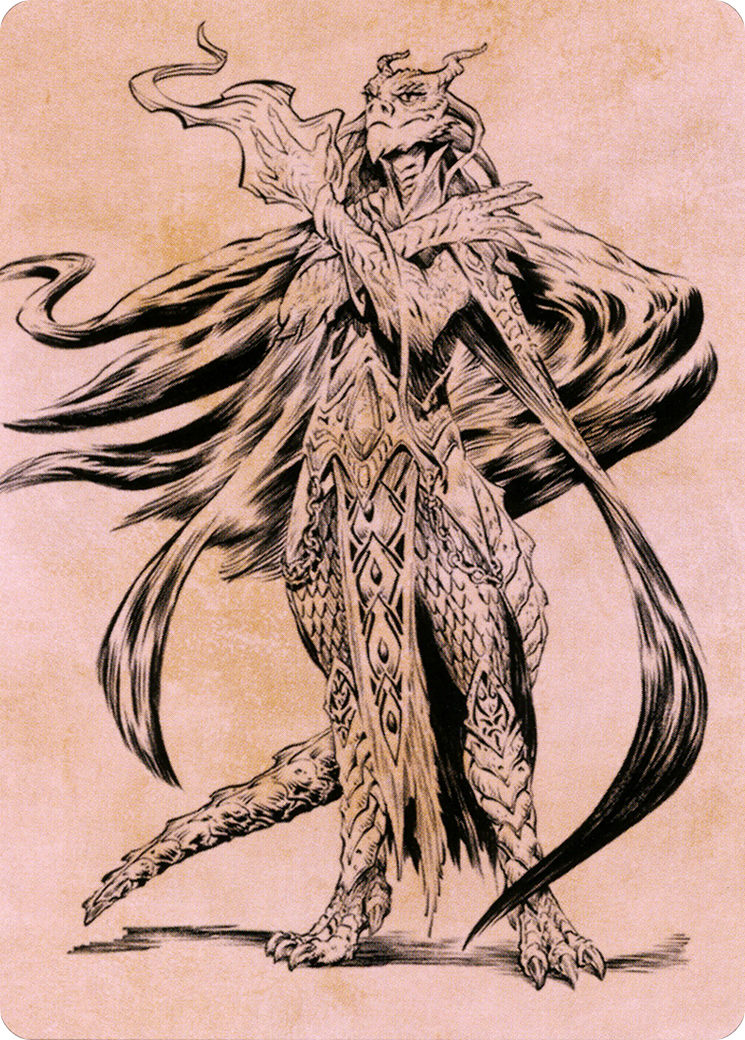 Image of Lozhan, Dragons' Legacy // Lozhan, Dragons' Legacy (ACLB-069) - Battle for Baldur's Gate Art Series (Borderless) Foil