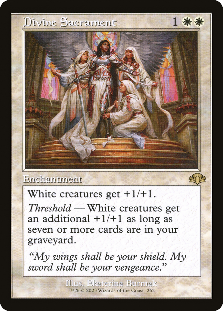 Image of Divine Sacrament (Retro Frame) (DMR-262) - Dominaria Remastered