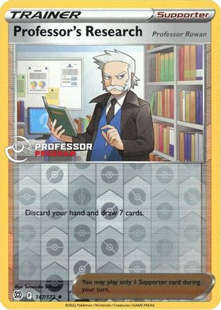 Image of Professor's Research 147/172  - Reverse Holofoil Professor Program Promos - Promo