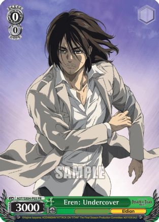 Image of Eren: Undercover (Textless Promo) (AOT/SX04-PE03 PR) - Attack On Titan: Final Season