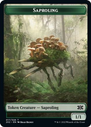 Image of Saproling // Vampire Double-Sided Token (2X2-17 // 9) - Double Masters 2022