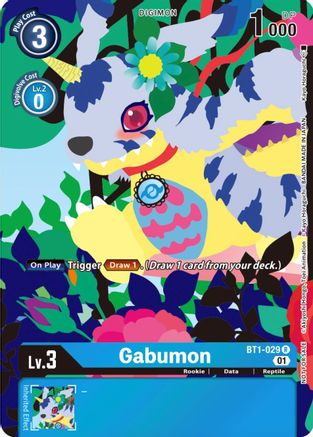 Image of Gabumon - BT1-029 (Tamer's Card Set 2 Floral Fun) (BT1-029) - Release Special Booster 1.0