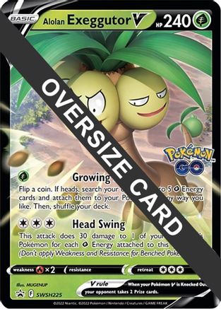 Image of Alolan Exeggutor V SWSH225  - Holofoil Jumbo Cards - Promo