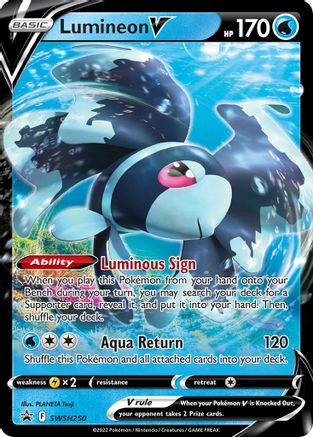 Image of Lumineon V SWSH250  - Holofoil SWSH Sword & Shield Promo Cards - Promo