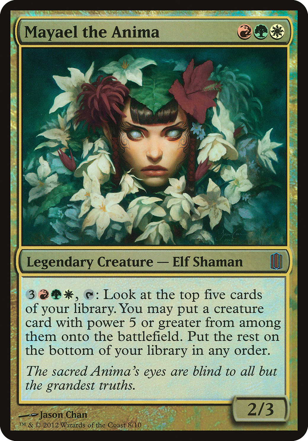 Image of Mayael the Anima (Commander's Arsenal) (OVER-) - Commander's Arsenal Oversized Foil