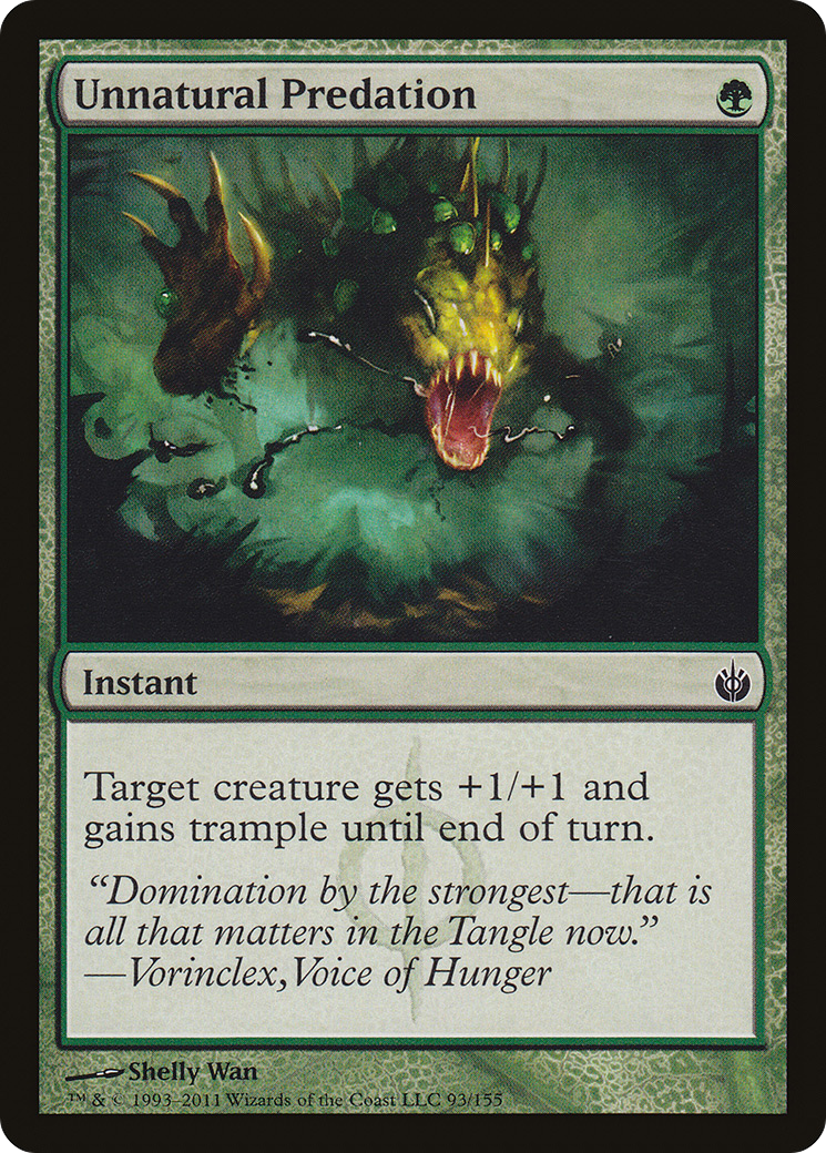 Image of Unnatural Predation (MBS-093) - Mirrodin Besieged Foil