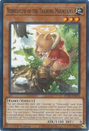 Image of Vernusylph of the Thawing Mountains (POTE-EN019) - Power of the Elements 1st Edition