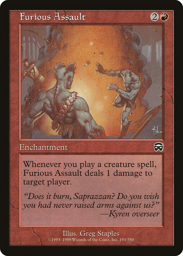 Image of Furious Assault (MMQ-191) - Mercadian Masques