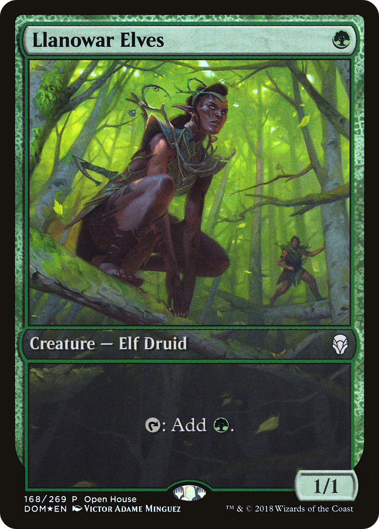 Image of Llanowar Elves (OHP-168) - Dominaria Promos Foil