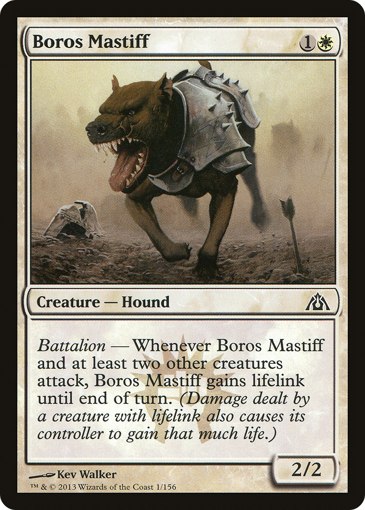 Image of Boros Mastiff (DGM-001) - Dragon's Maze