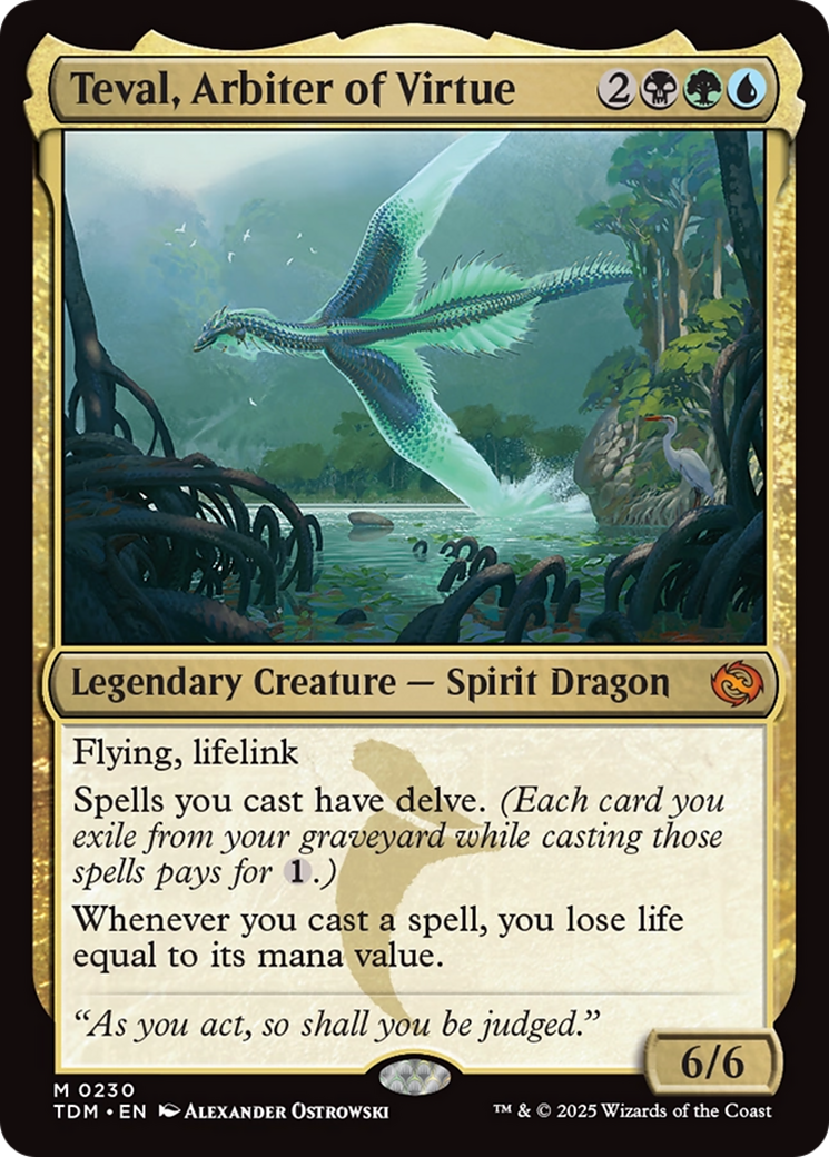 Image of Teval, Arbiter of Virtue (TDM-230) - Tarkir: Dragonstorm