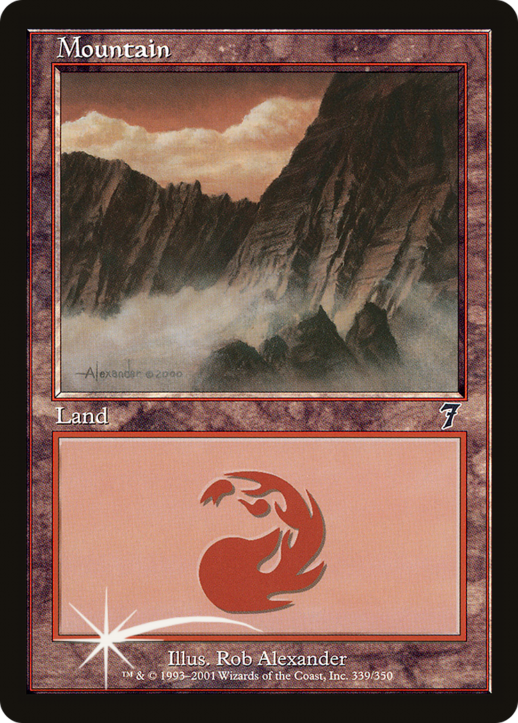 Image of Mountain (339) (7ED-339) - 7th Edition Foil