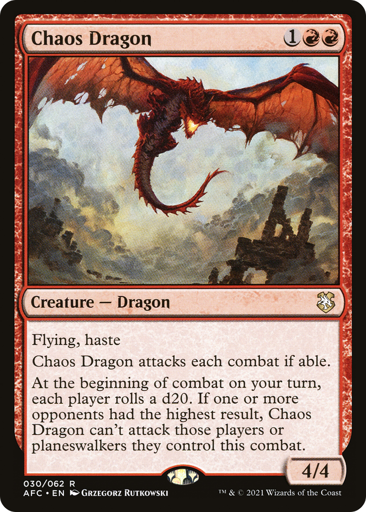 Image of Chaos Dragon (AFC-030) - Forgotten Realms Commander