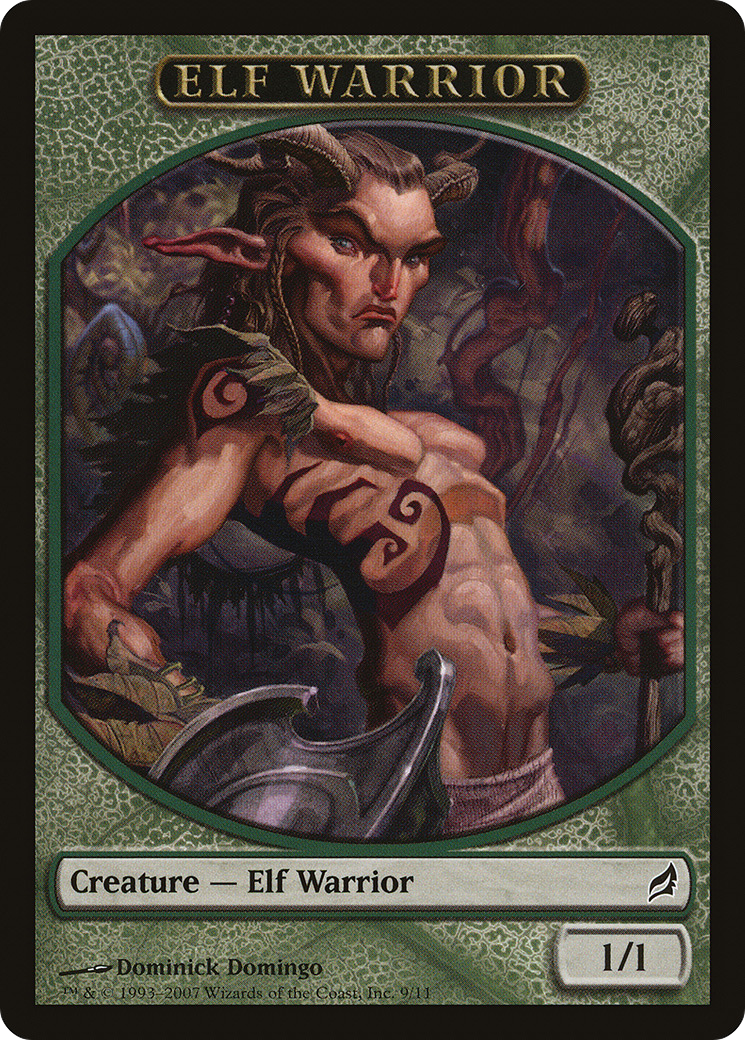 Image of Elf Warrior Token (LRW-009) - Lorwyn Tokens