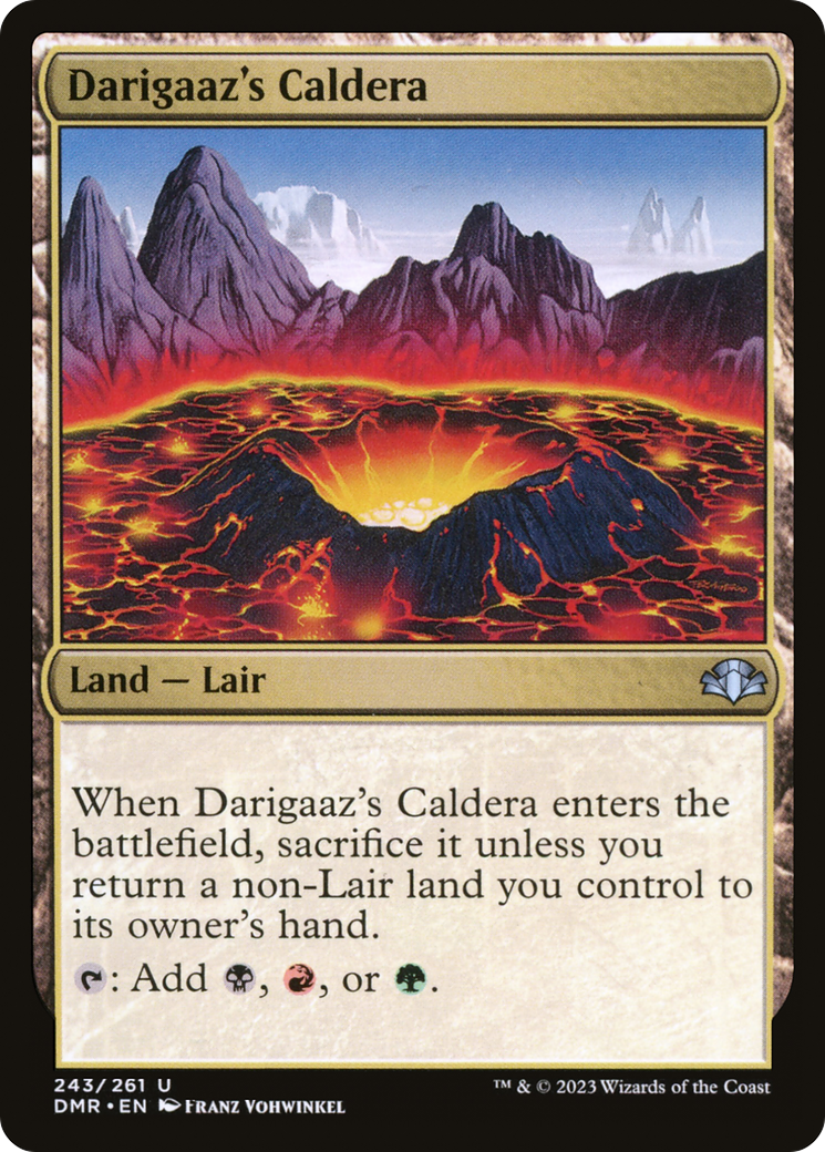 Image of Darigaaz's Caldera (DMR-243) - Dominaria Remastered Foil