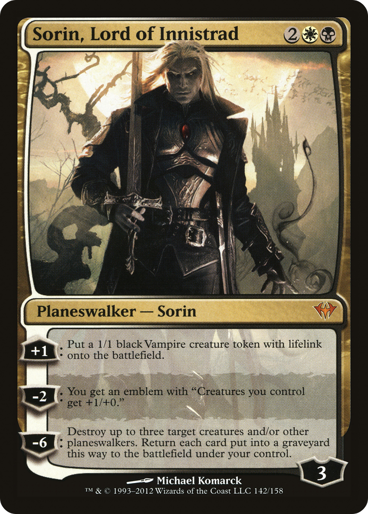 Image of Sorin, Lord of Innistrad (DKA-142) - Dark Ascension Foil