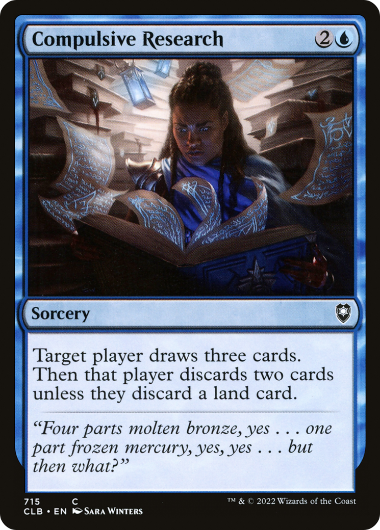 Image of Compulsive Research (CLB-715) - Commander Legends: Battle for Baldur's Gate