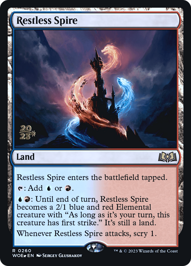 Image of Restless Spire (PRE-260) - Wilds of Eldraine Promos Foil