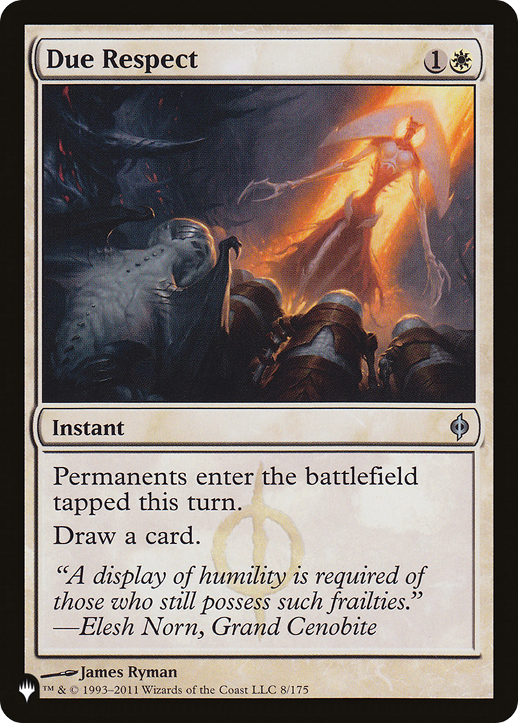 Image of Due Respect (LIST-NPH-8) - The List