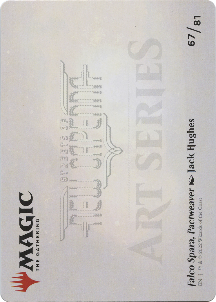 Image of Falco Spara, Pactweaver // Falco Spara, Pactweaver (ASNC-067) - New Capenna Art Series (Borderless) Foil