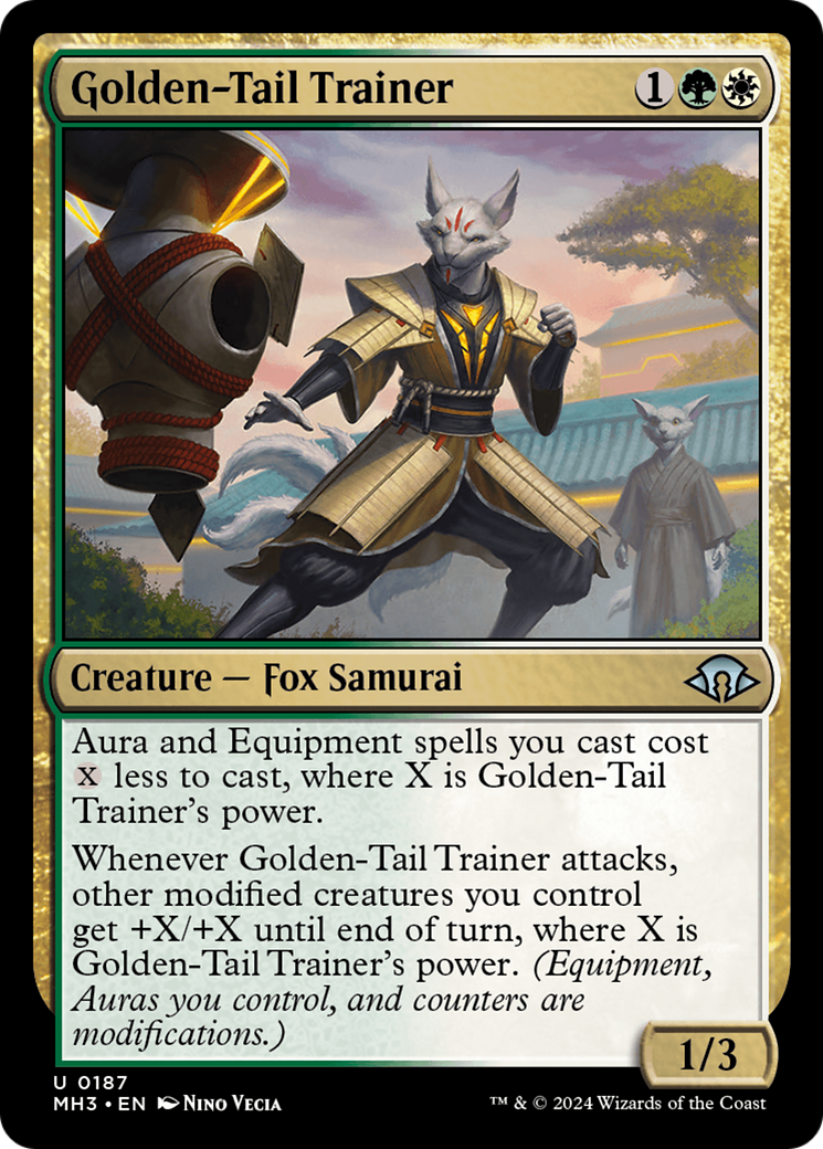 Image of Golden-Tail Trainer (MH3-187) - Modern Horizons 3 Foil